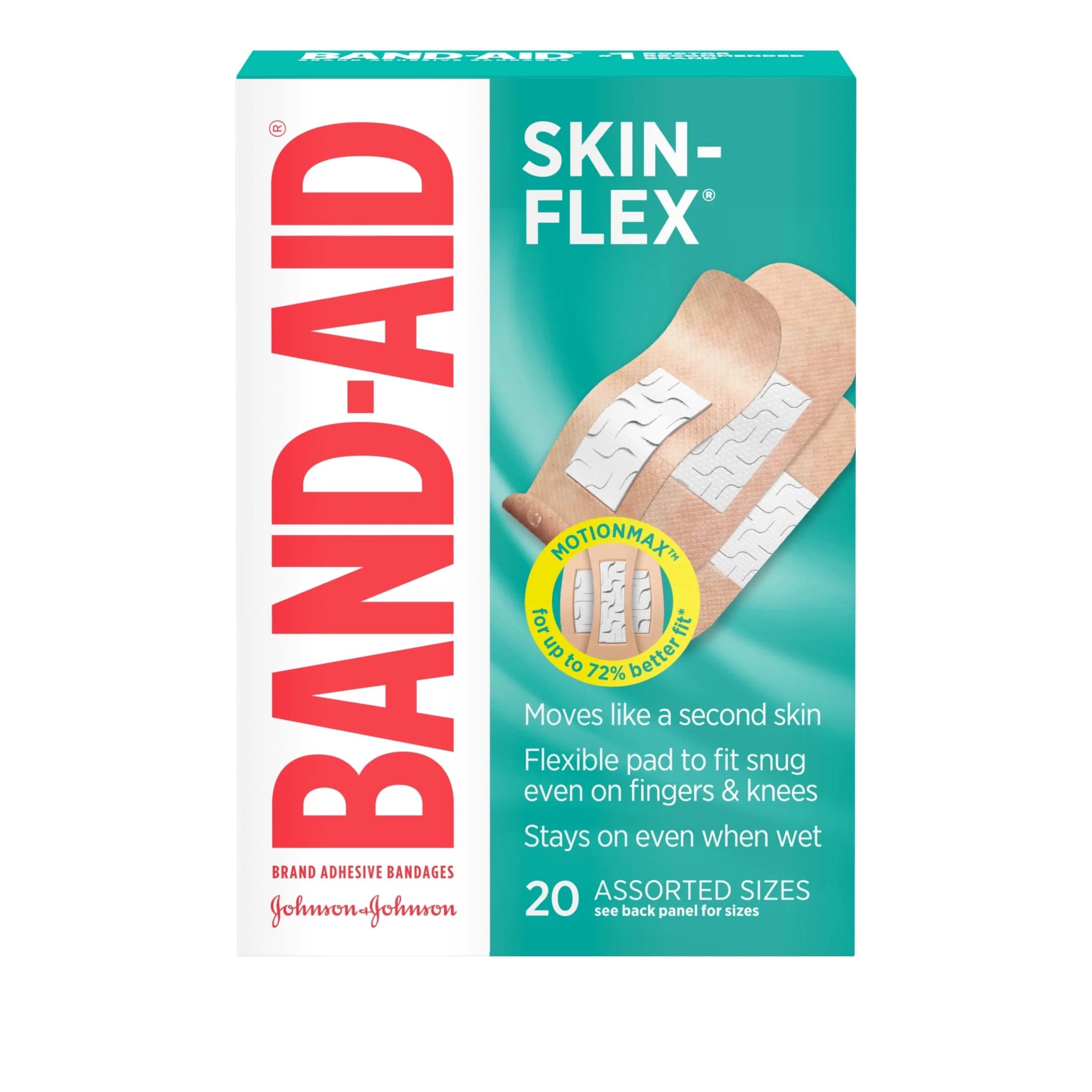 Brand Skin-Flex Adhesive Bandages, Assorted Sizes, 20 Count