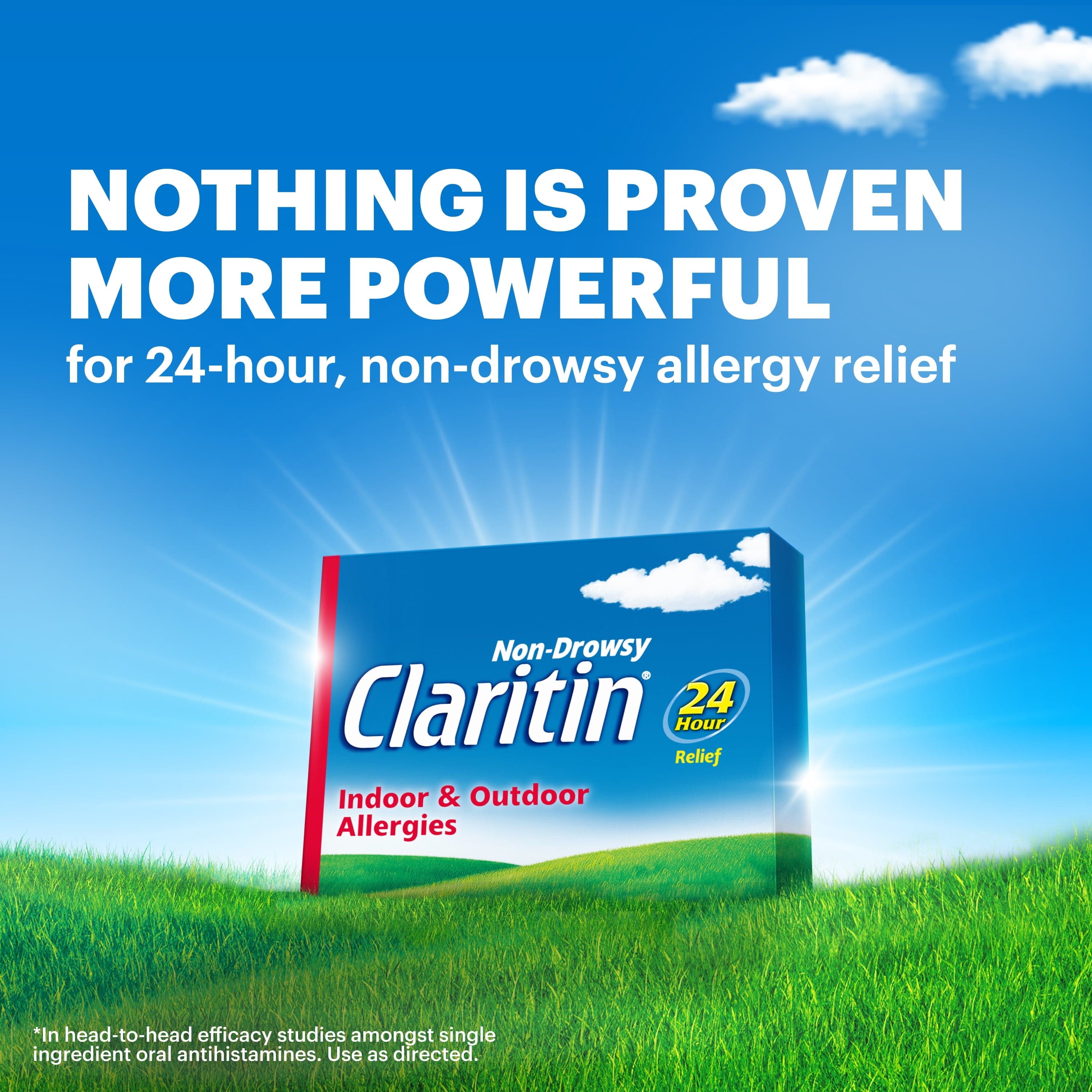 Allergy Relief 24 Hour Non-Drowsy Loratadine Antihistamine Allergy Medicine Tablets, 10 Count