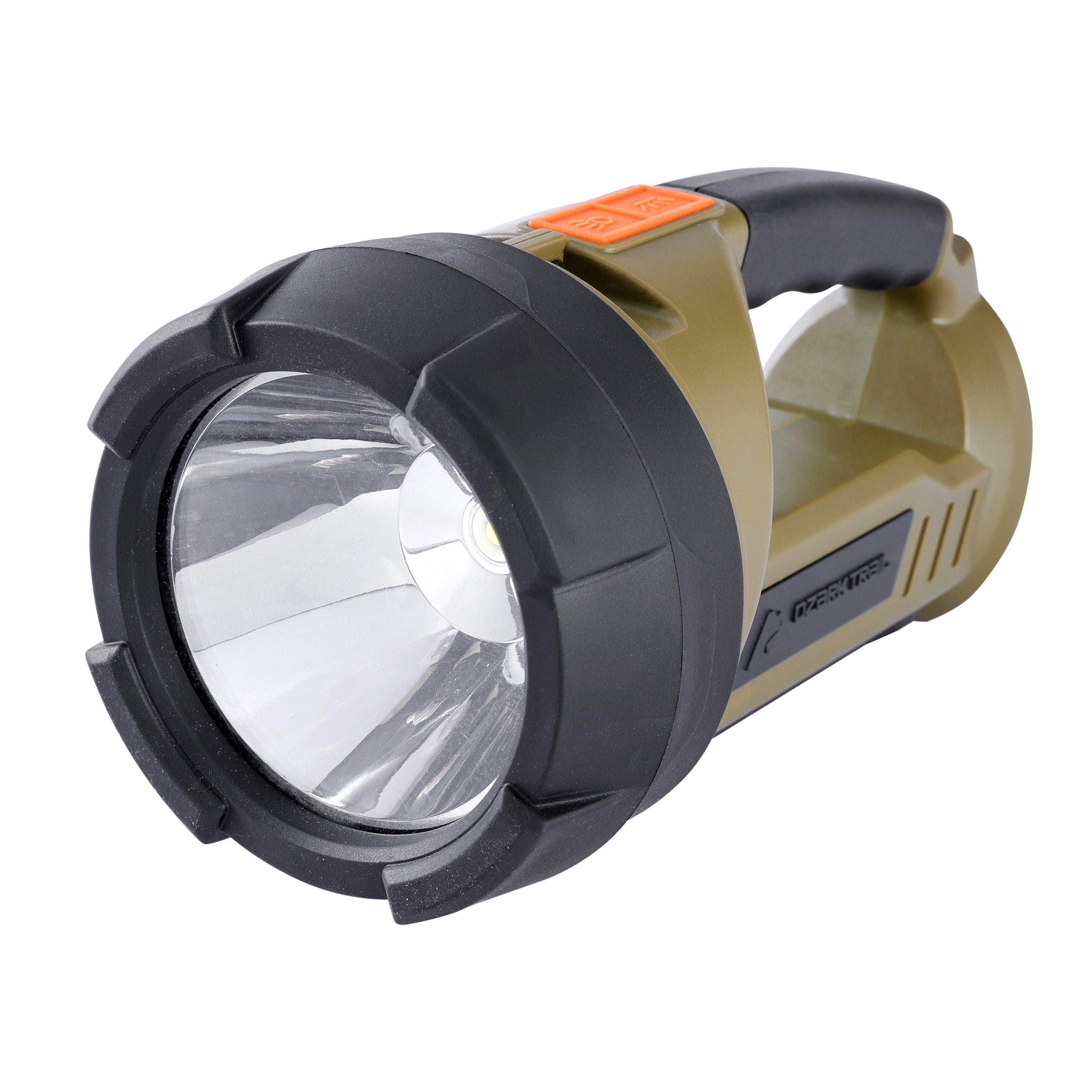 LED 2000 Lumen Dual Source Rechargeable Flashlight, with 5000 Mah Power Bank, Olive