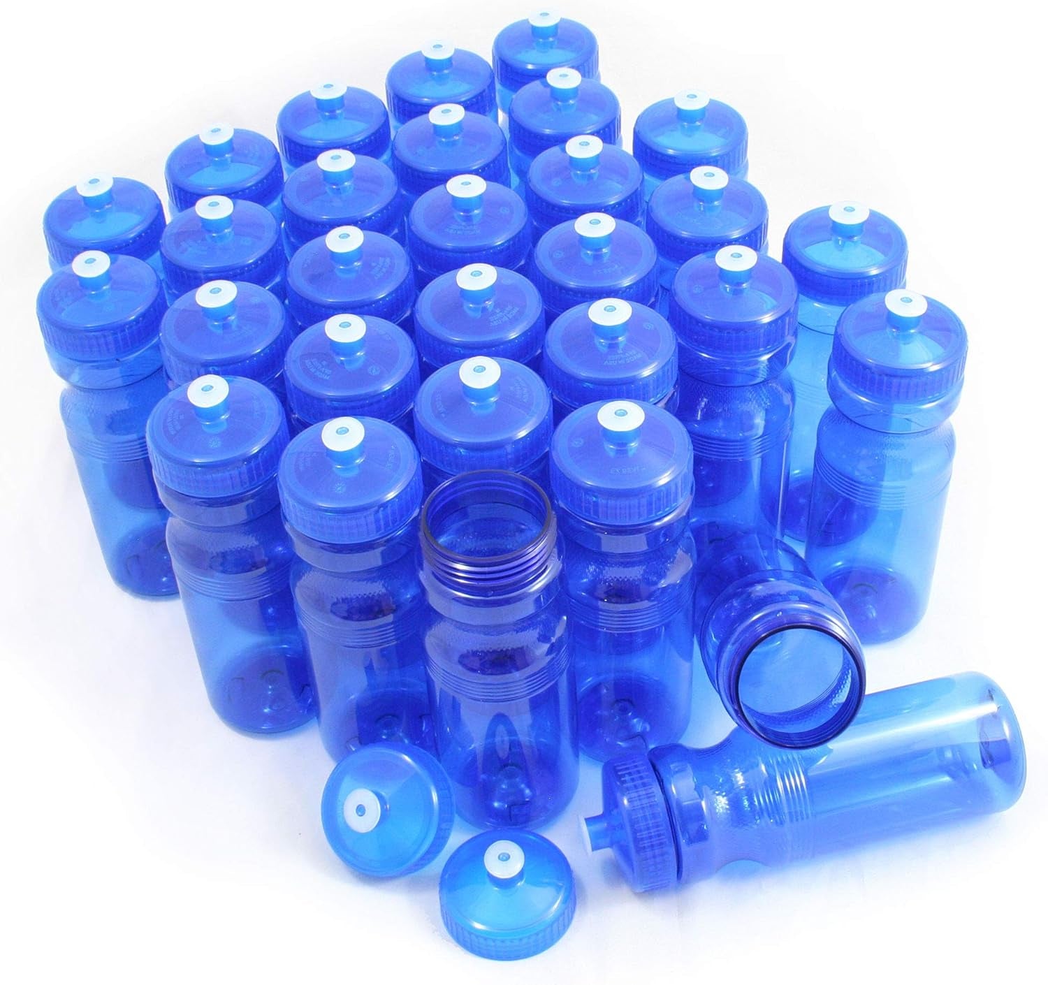 Bpa-Free 24 Ounce Water Bottles, Bulk 30 Pack, Made in USA