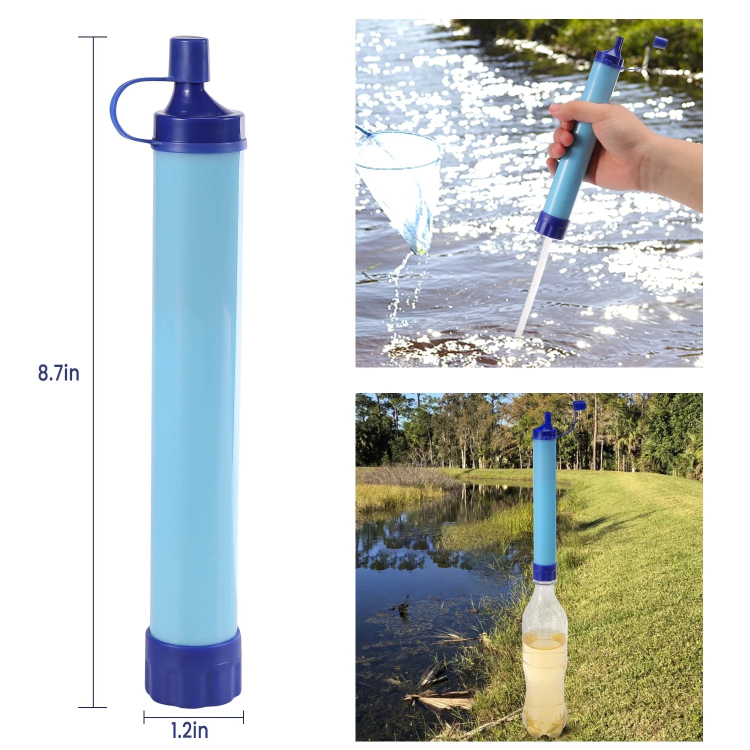 Portable Water Filter BPA Free Emergency Preparedness Kits