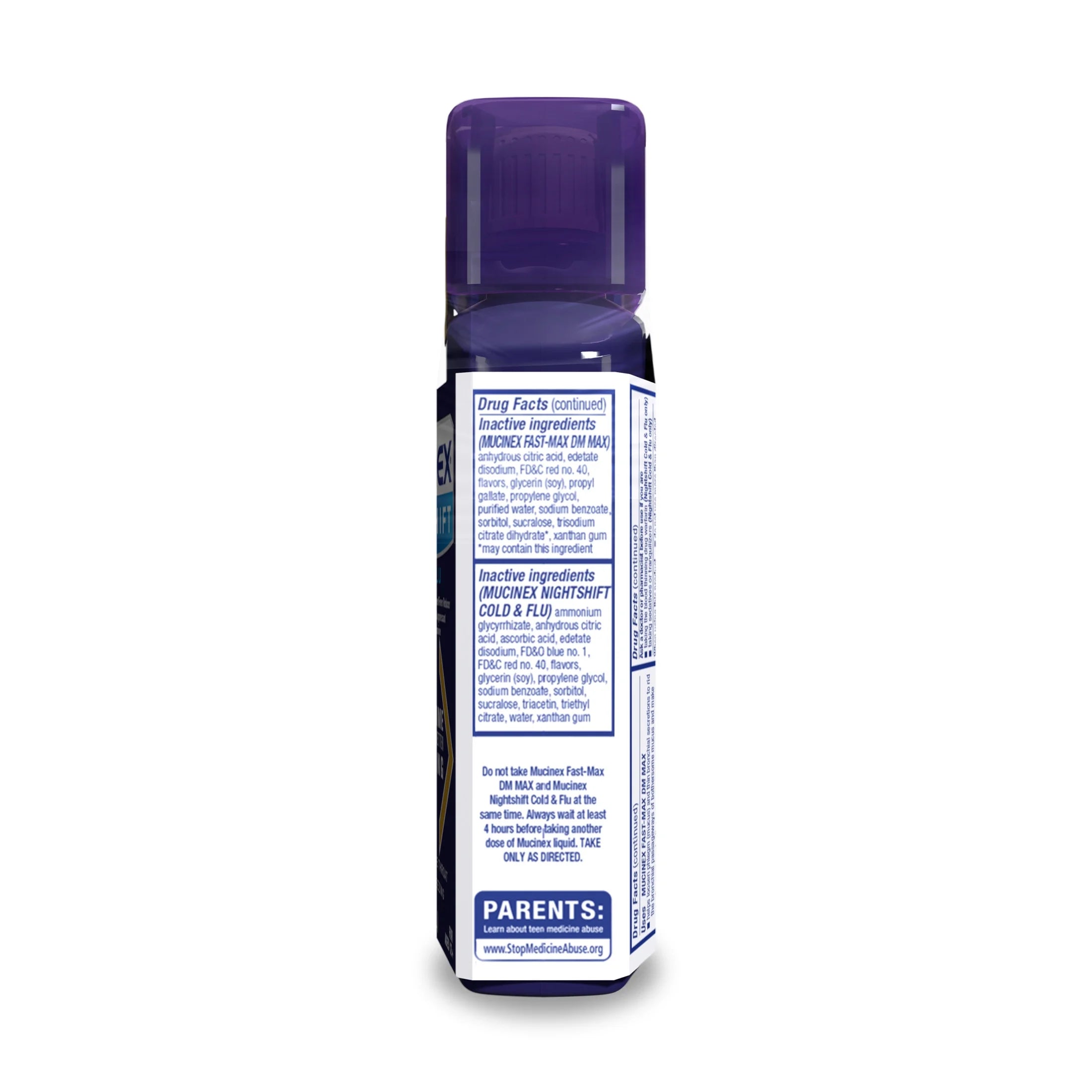 Fast-Max DM Max & Nightshift Cold and Flu Medicine, OTC Day/Night Cough Medicine, 2X6 Fl Oz