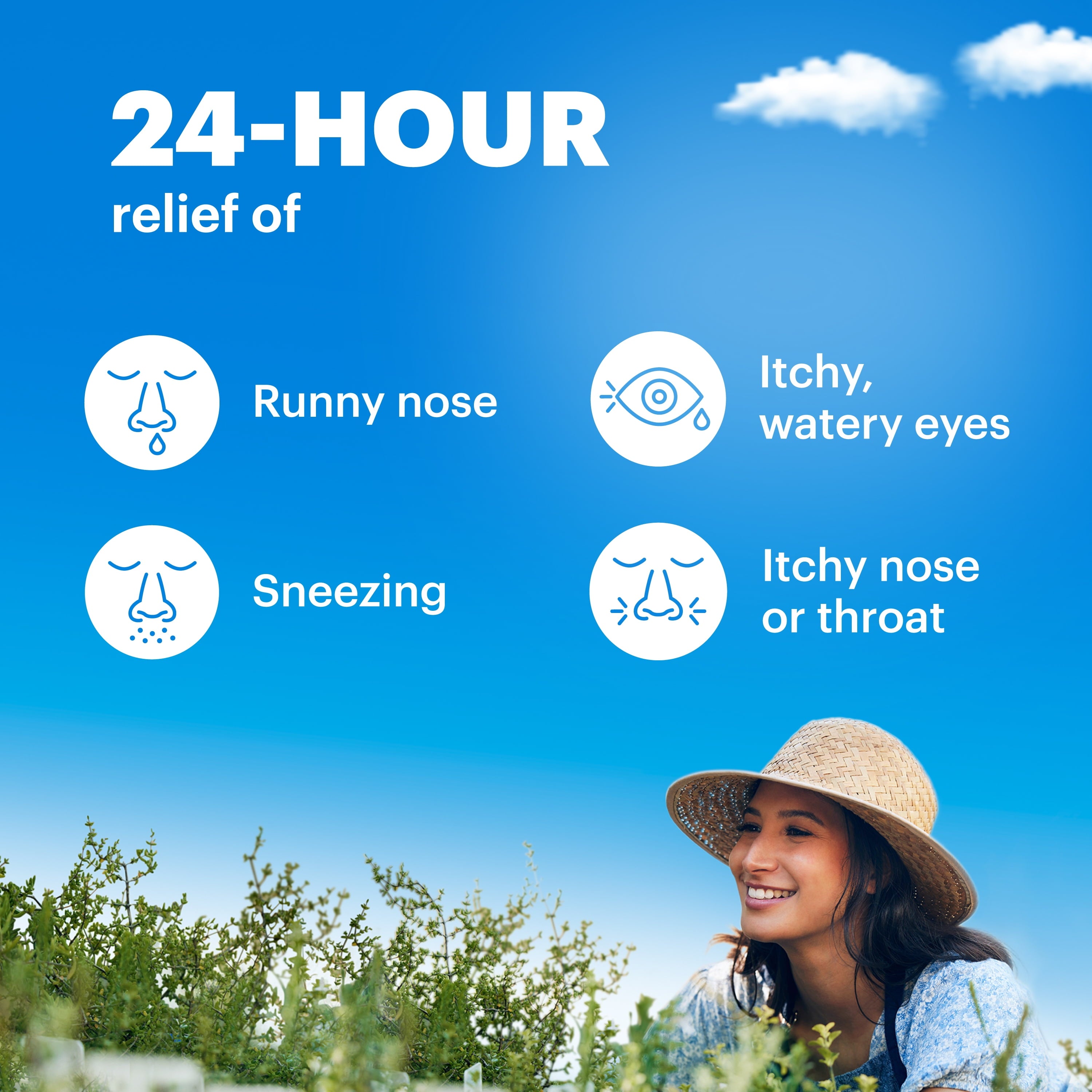 Allergy Relief 24 Hour Non-Drowsy Loratadine Antihistamine Allergy Medicine Tablets, 10 Count