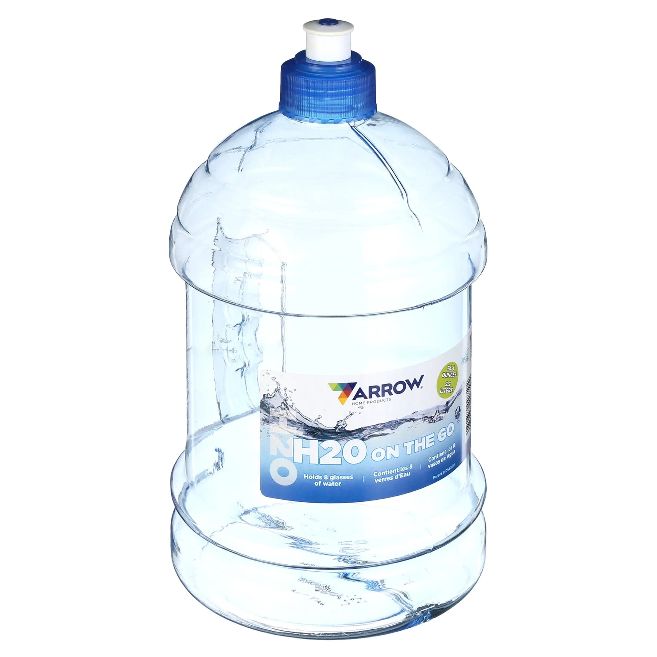 Arrow H2O on the GO Sport Bottle, 2.2 Liters