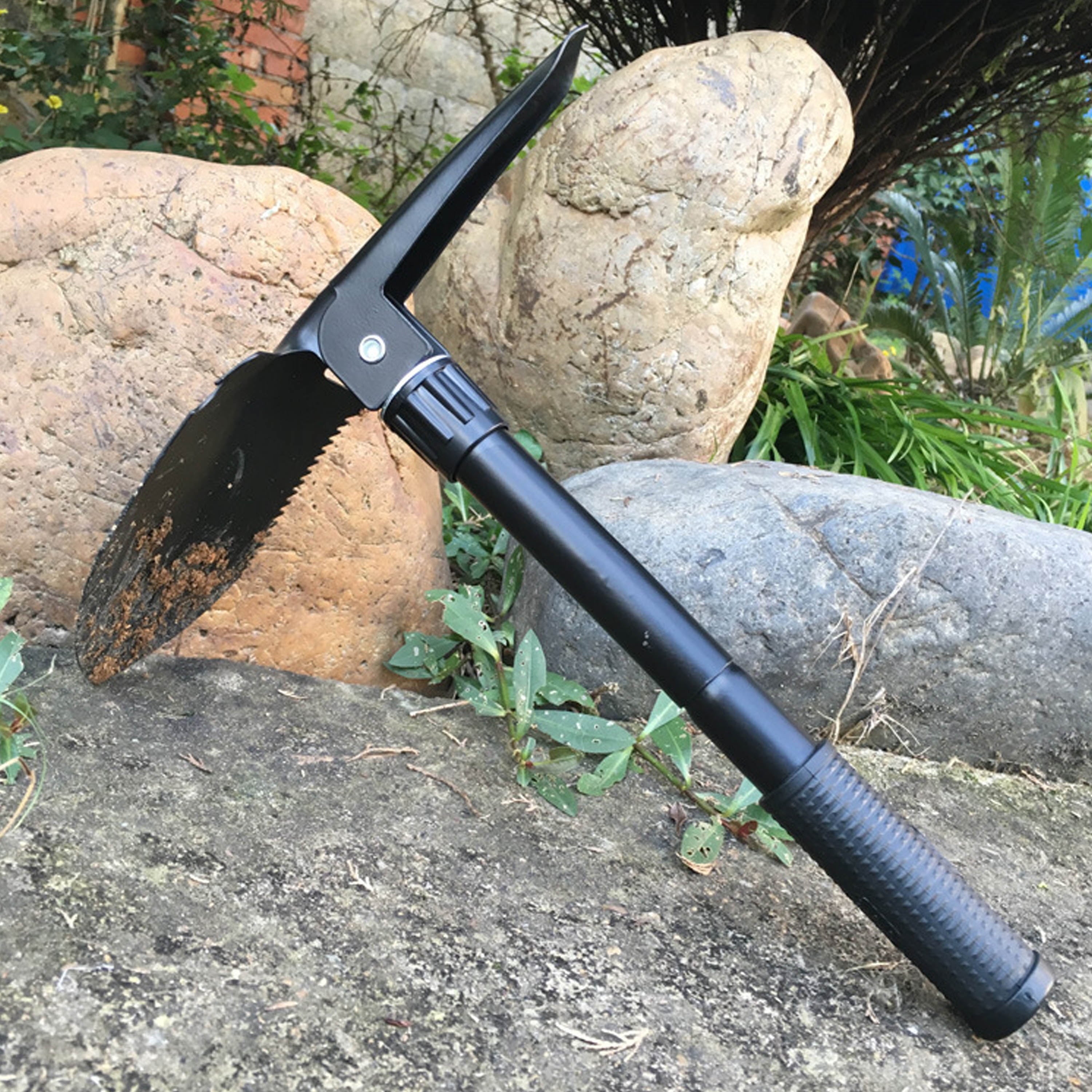 16.1 Inch Rubber Survival Shovel for off Road Gardening