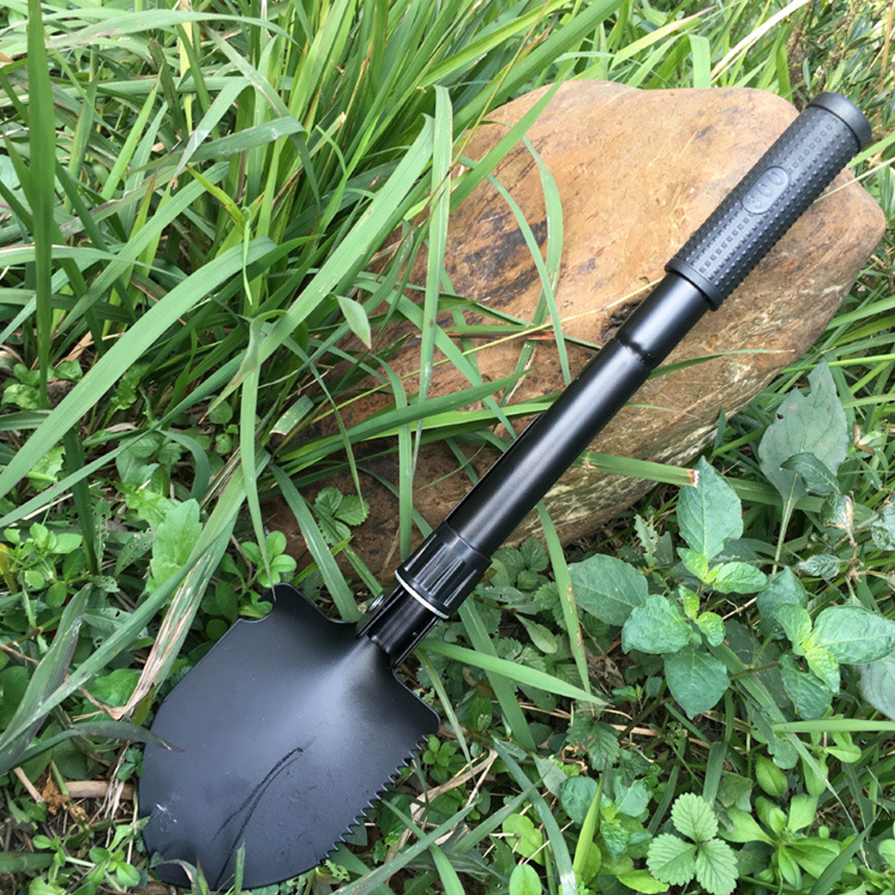 16.1 Inch Rubber Survival Shovel for off Road Gardening
