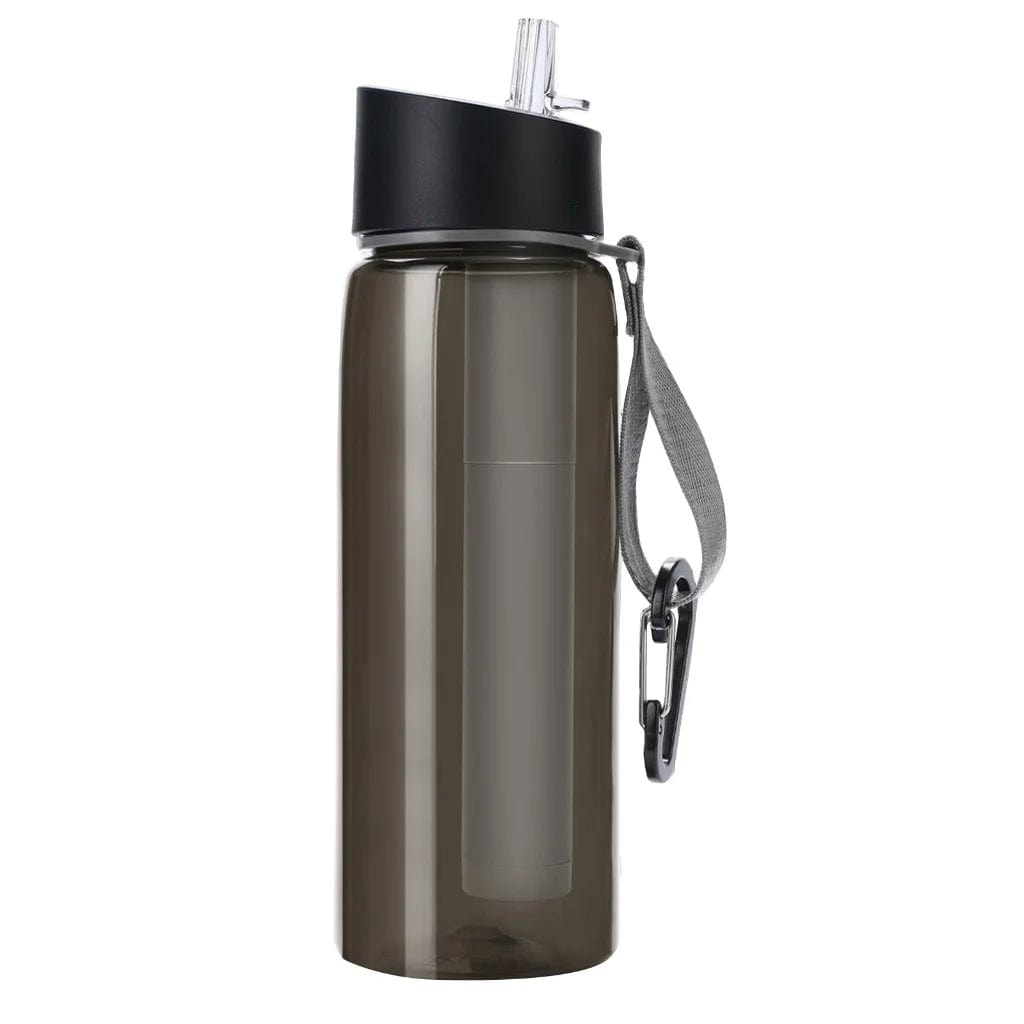 650Ml Camp Survival Water Filter Filtration Bottle, Sports Water Purifier Bottle