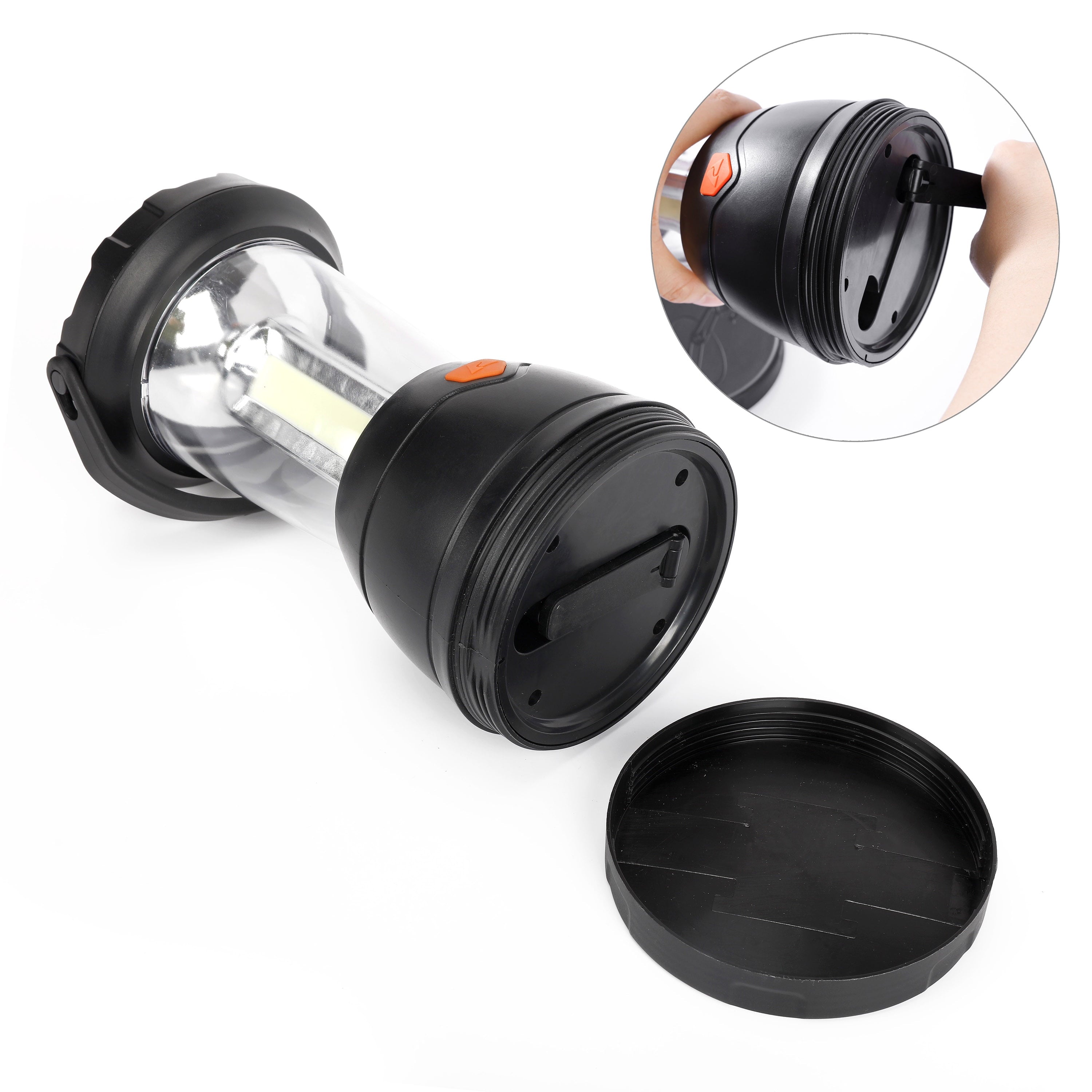 Triplex LED 800 Lumens Survival Lantern, Rechargeable, Solar, and Crank