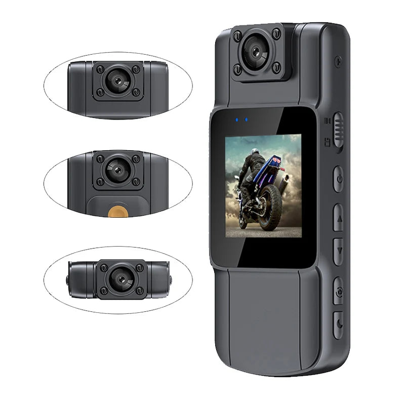 Withscreen 1080P HD Mini Camera Portable Digital Video Recorder Bodycam Infrared Night Vision Police Cam Small Camcorder