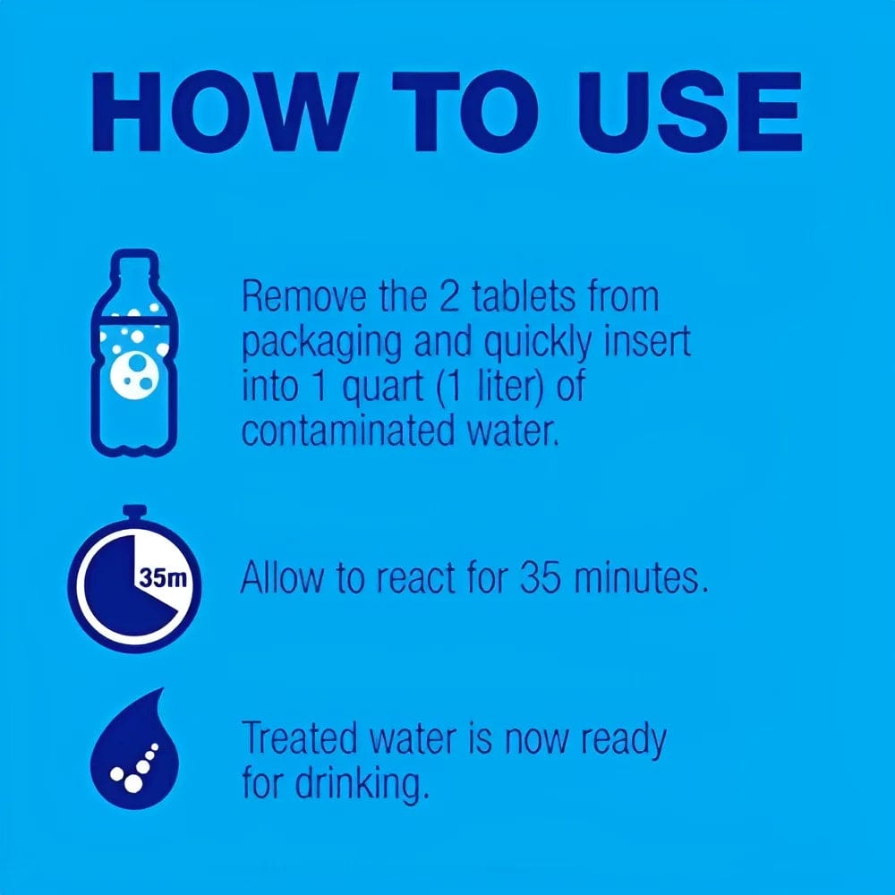 Water Treatment Tablets - 50 Ea
