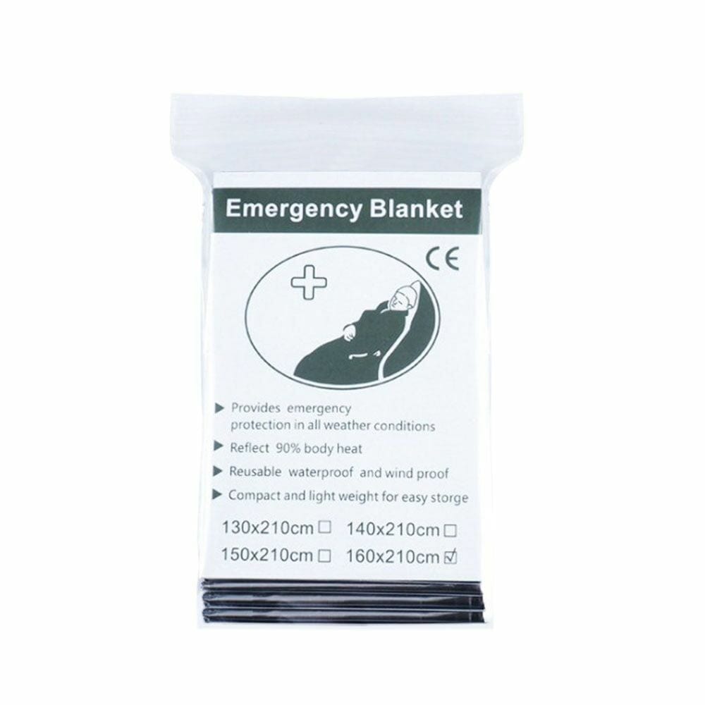 10 Pack - Emergency Solar Blanket Survival Safety Insulating Mylar Thermal Heat