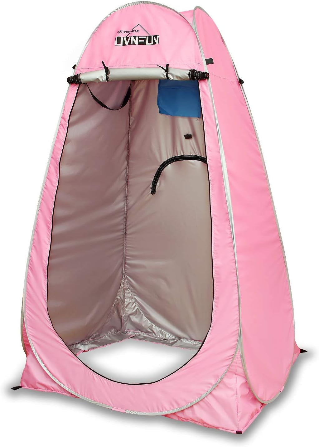 Privacy Shower Tent – Pop up Changing Tent Camping Shower Toilet Tent Portable Shelters Room 6.2 FT Tall
