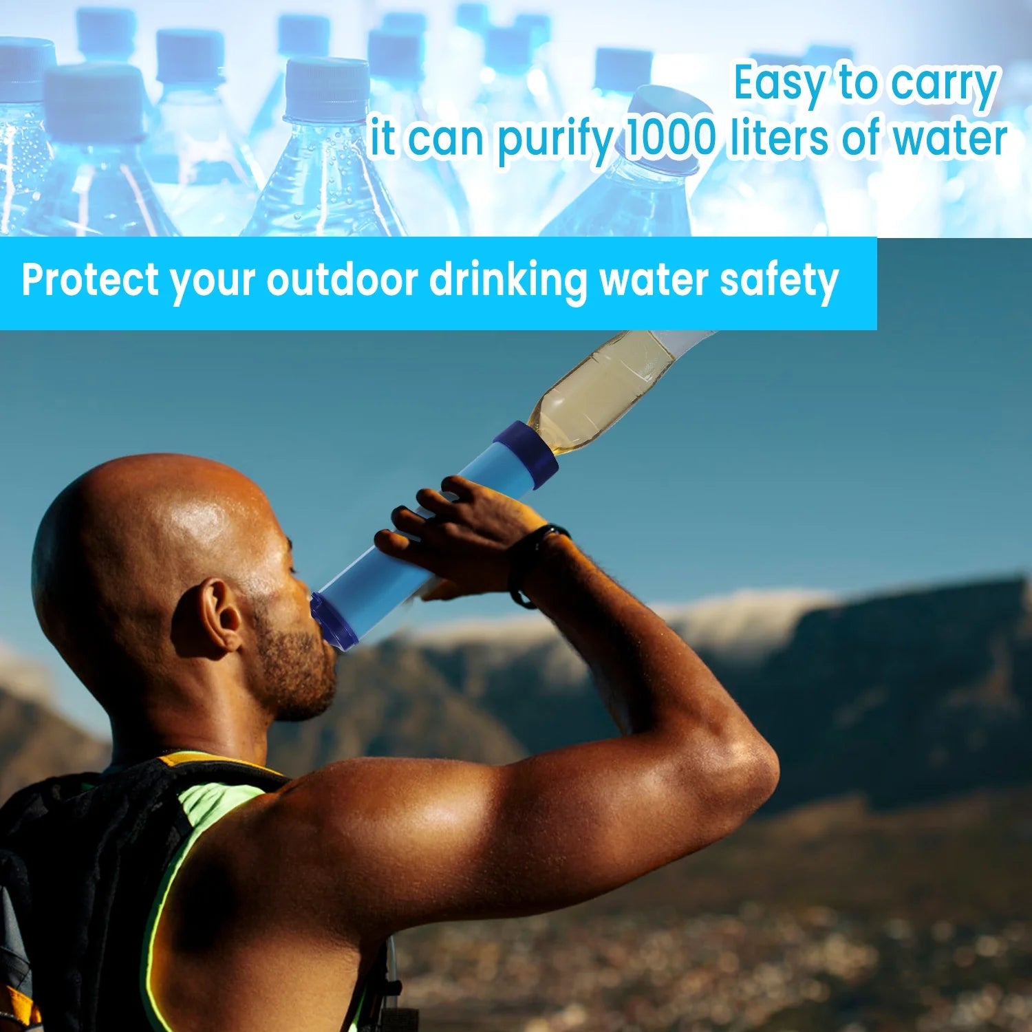 Portable Water Filter BPA Free Emergency Preparedness Kits
