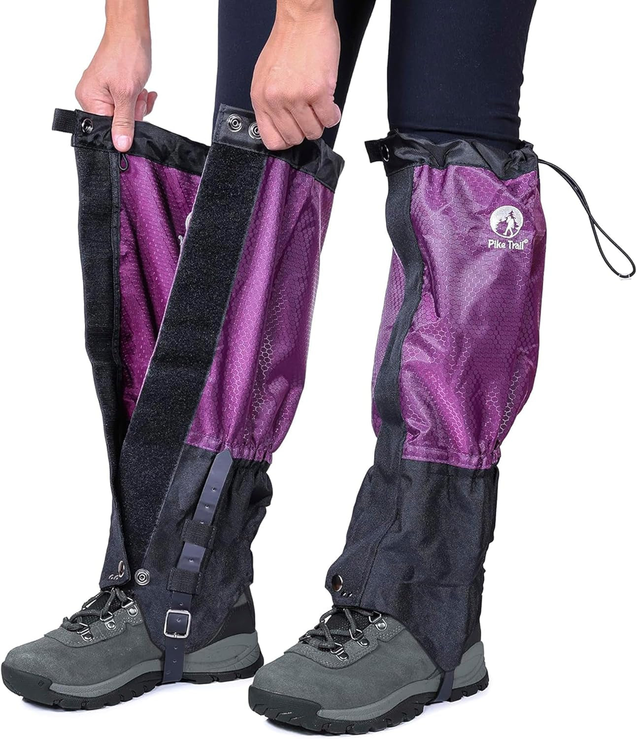Adjustable Leg Gaiters - Lightweight, Waterproof - Leg Guards for Men & Women - Hiking Essentials Ideal for Hunting, Trekking & Fishing - 1 Pair