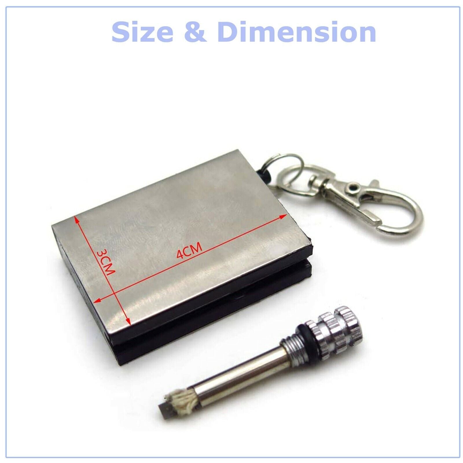 3 Lighter Flint Magnesium Emergency Fire Starter Camp Survival Refill Waterproof