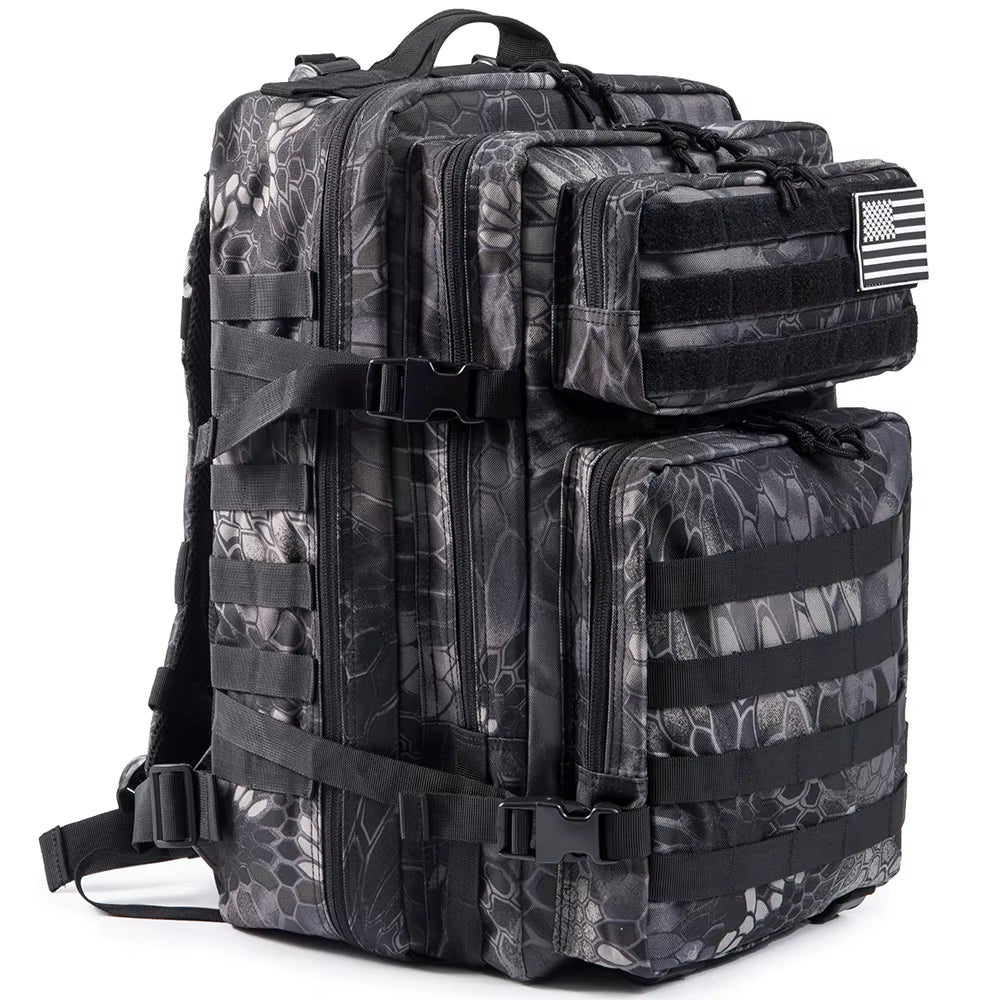 45L Tactical Backpack for Men Molle 3 Day Survival Backpack Hunting Camping Hiking GYM Rucksack Survival Bug Out Bag