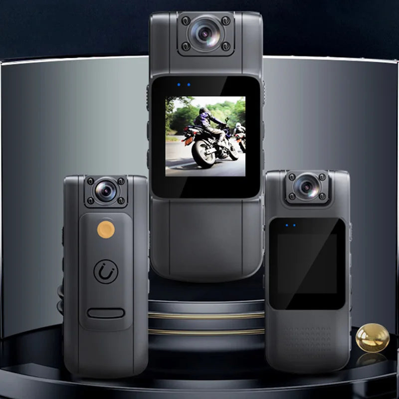 Withscreen 1080P HD Mini Camera Portable Digital Video Recorder Bodycam Infrared Night Vision Police Cam Small Camcorder