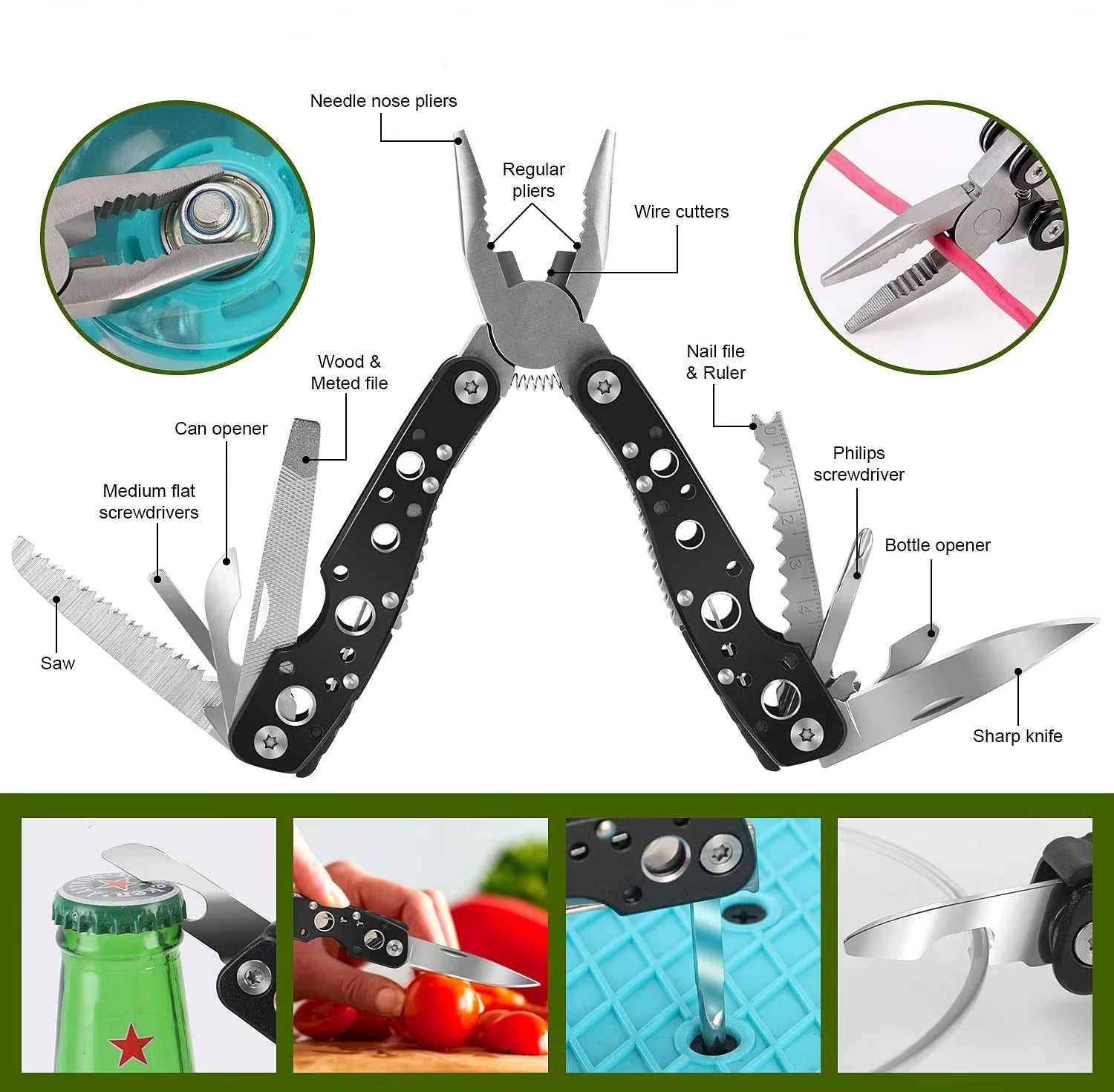 Emergency Survival Kit Gear Professional Militaryfirst Aid Kitl Equipment for Men Dad Husband Who like Hiking Camping Outdoor