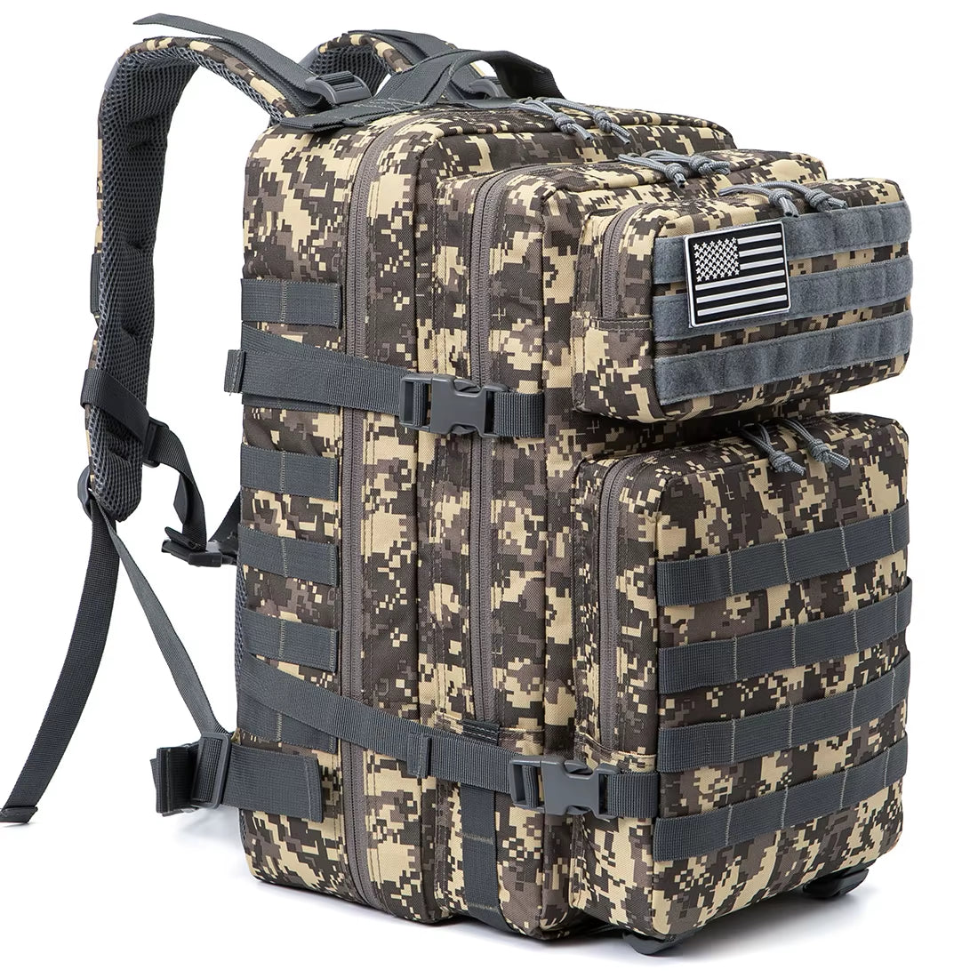45L Tactical Backpack for Men Molle 3 Day Survival Backpack Hunting Camping Hiking GYM Rucksack Survival Bug Out Bag