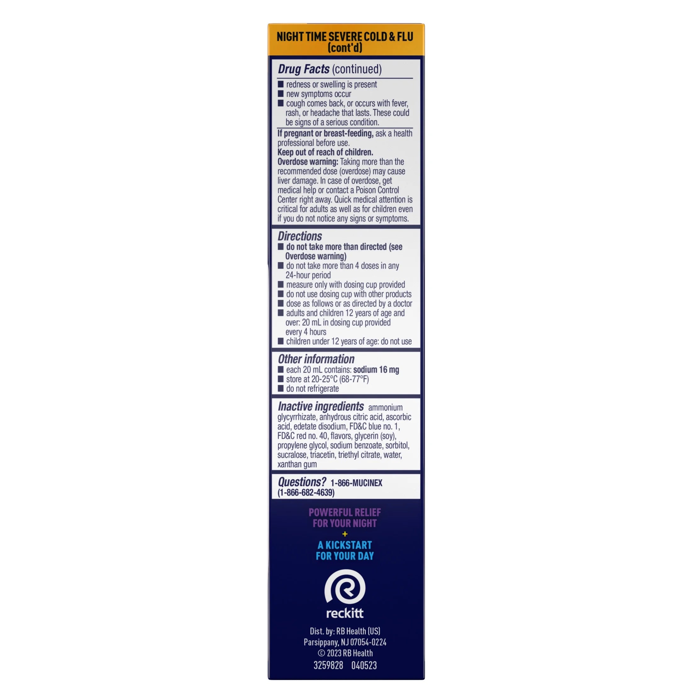 Fast-Max Kickstart Severe Cold & Flu & Nighttime Severe Cold & Flu Liquid Medicine, 2X6 Fl Oz