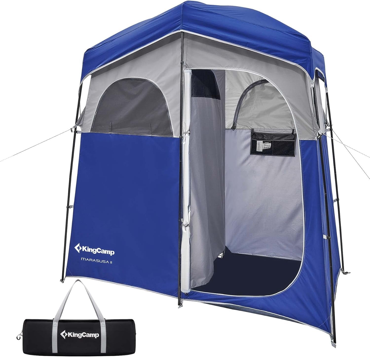 Shower Tent, Large Portable 1/2 Room Dressing, Toilet and Changing Tents with Shower Bag & Floor for Camping & Travel