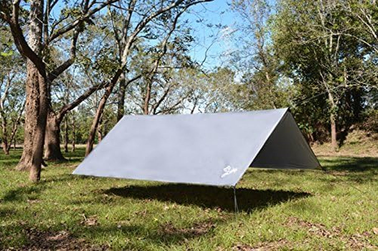 Lone Wolf 10.5' X 10' Lightweight Hammock Rain Fly Tent Tarp Survival Tarp Water Proof Camping Shelter Ripstop Material UV Protection Sand Resistant Beach Blanket Essential Survival Gear