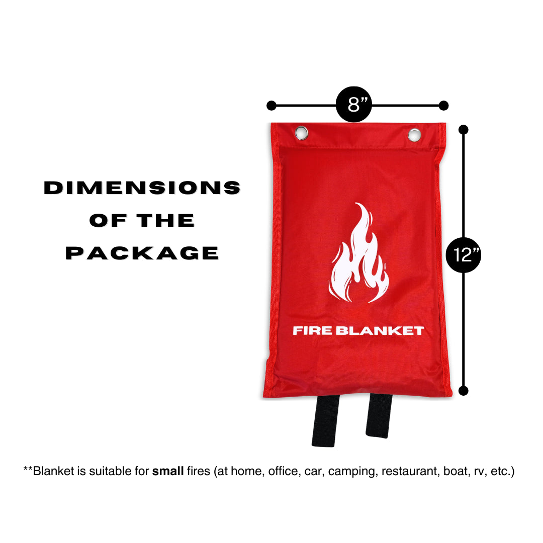 Fire Blanket Emergency Survival Kit Pack Size 40"X40" Safety Blanket