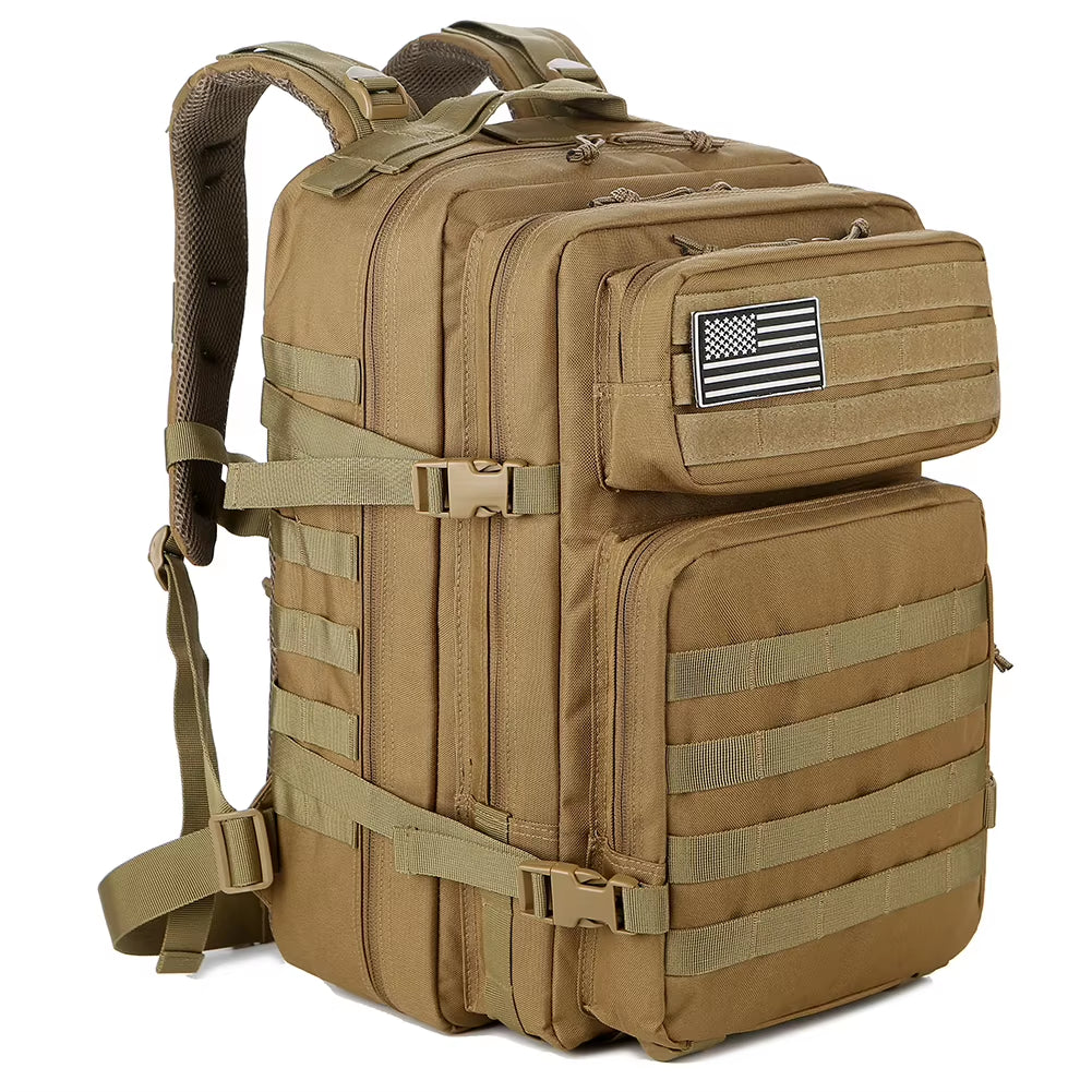 45L Tactical Backpack for Men Molle 3 Day Survival Backpack Hunting Camping Hiking GYM Rucksack Survival Bug Out Bag