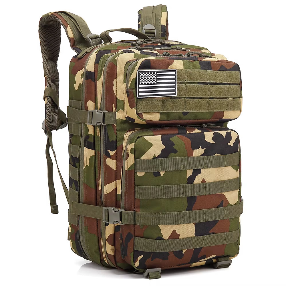 45L Tactical Backpack for Men Molle 3 Day Survival Backpack Hunting Camping Hiking GYM Rucksack Survival Bug Out Bag